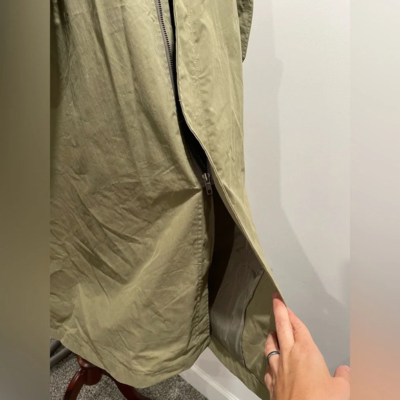 Oak + Fort oversized women's trench jacket, size large - Picture 6 of 13